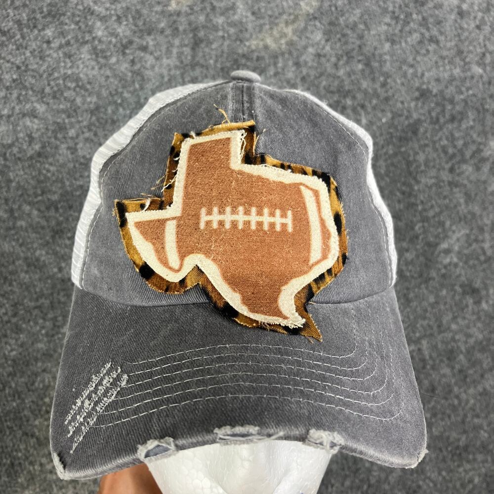 Pinky Bollé Trucker Hat Texas Football Patch Distressed Cap Adjustable‎ Unisex